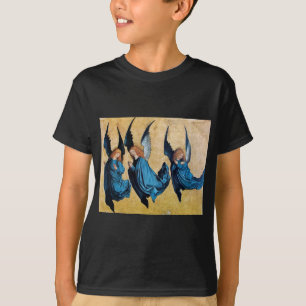 DRIE HOEKEN IN BLAUW T-SHIRT