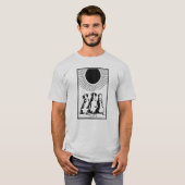 Drie Hond "Nacht" Eclipse 2024 T-shirt (Voorkant volledig)