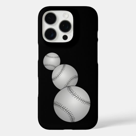 Drie honkballen Case-Mate iPhone case (Achterkant)