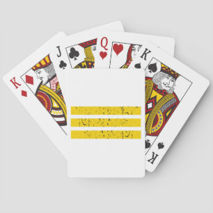 Drie horizontale strepen Yin-Yang-symbool Pokerkaarten