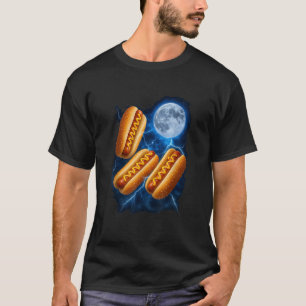 Drie Hot Dogs Glizzy Maan Huilend Grappig Meme T-shirt