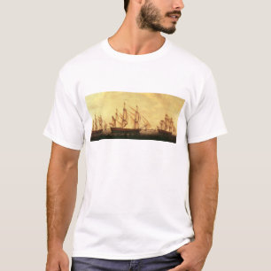Drie Hudson Bay-schepen in de Theems T-shirt