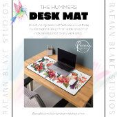 Drie Hummingbird Design Desk Mat