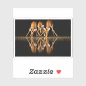 Drie impala's drink 's nachts samen sticker (Vel)