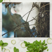 Drie in een boom theedoek (Gevouwen)