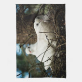 Drie in een boom theedoek (Verticaal)