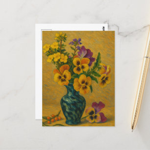 Drie-in-een-dag-viola Postkaart