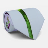 Drie irissen in tinten van magenta stropdas (Opgerold)