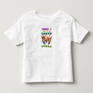 Drie Is Geen Menigte Het Is Een Ploeg Kinder Shirts