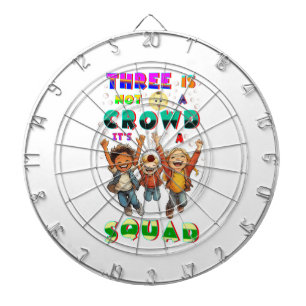 Drie Is Geen Menigte Het Is Een Squad Dartbord