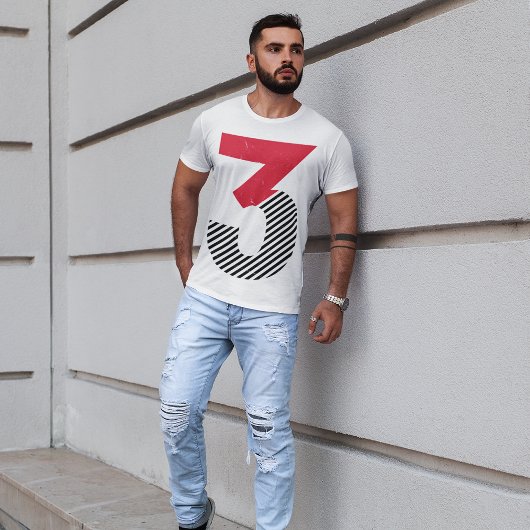 Drie is mijn Lucky getal T-shirt