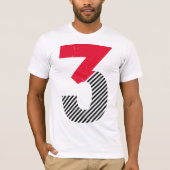 Drie is mijn Lucky getal T-shirt (Voorkant)