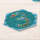 Drie jaar oud: papieren Onderzetters (Schuin)