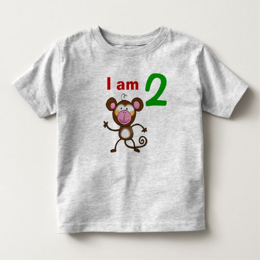 Drie jaar oud verjaardagscadeau (brutale aap) kinder shirts (Voorkant)