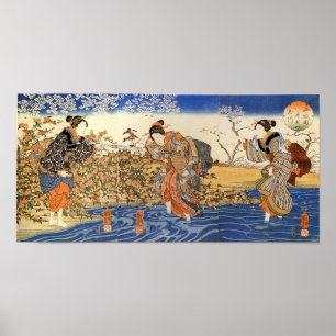Drie Japanse vrouwen Poster
