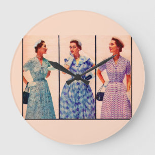 drie japonnen uit 1953 - kleding grote klok