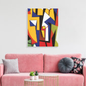 Drie Jazz Musicians Canvas afdrukken (Insitu (Woonkamer))