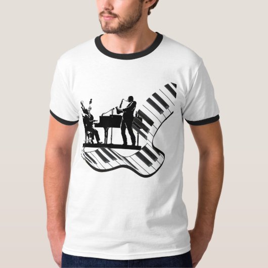 drie jazz t-shirt (Voorkant)