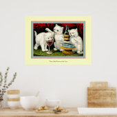 Drie Jolly Kittens Poster (Keuken)