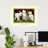 Drie Jolly Kittens Poster (Thuiskantoor)