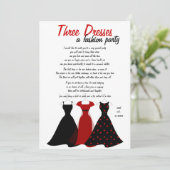 Drie jurken kaart (Staand voorkant)