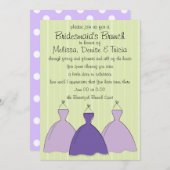 Drie jurken kaart (Voorkant / Achterkant)