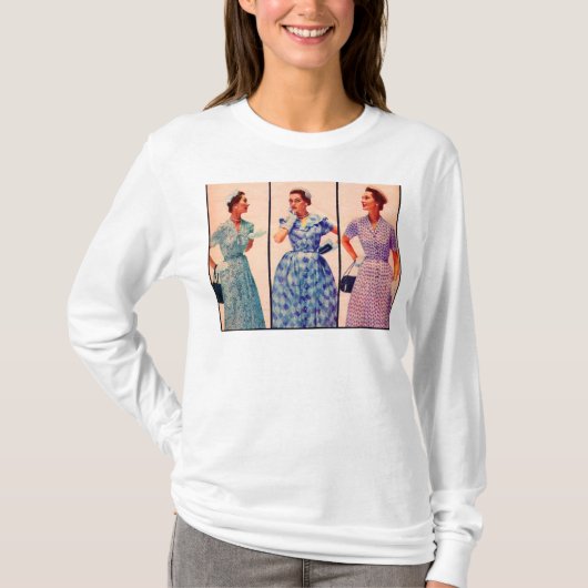drie jurken uit 1953 -  kledingvoorzijde + achterz t-shirt (Voorkant)