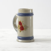 Drie juweelrozen bierpul (Voorkant links)