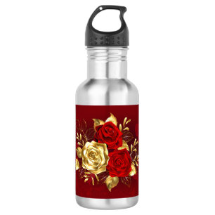 Drie juweelrozen waterfles