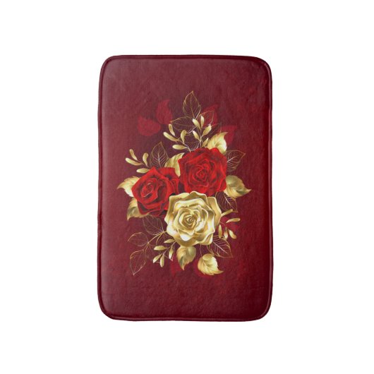 Drie juwelen Rozen Badmat (Voorkant Verticaal)