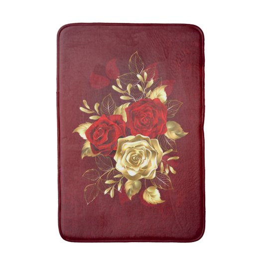 Drie juwelen Rozen Badmat (Voorkant Verticaal)