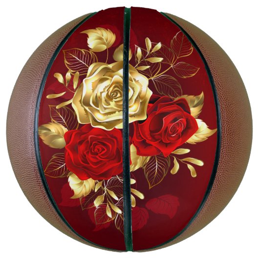 Drie juwelen Rozen Basketbal (Verticaal)