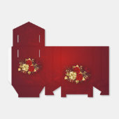 Drie juwelen Rozen Bedankdoosjes (Uitgevouwen)