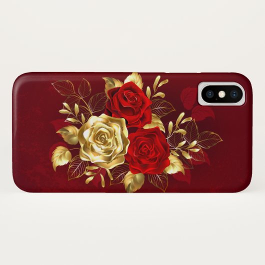 Drie juwelen Rozen Case-Mate iPhone Case (Achterkant (horizontaal))