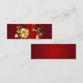 Drie juwelen Rozen Contactkaartje (Voorkant / Achterkant)