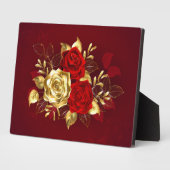 Drie juwelen Rozen Fotoplaat (Zijkant)