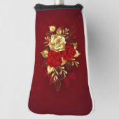 Drie juwelen Rozen Golfheadcover (Draai 90)