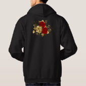 Drie juwelen Rozen Hoodie (Achterkant)