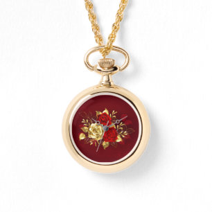 Drie juwelen Rozen Horloge