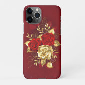 Drie juwelen Rozen iPhone Hoesje (Achterkant)