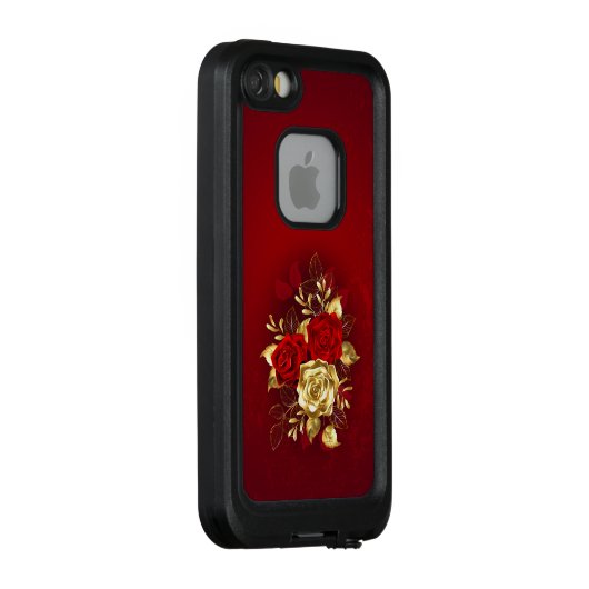 Drie juwelen Rozen LifeProof iPhone Hoesje (Achterkant / rechts)