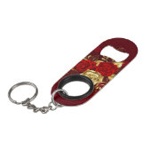 Drie juwelen Rozen Mini Flessenopener (Voorkant Gekanteld)