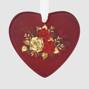 Drie juwelen Rozen Ornament