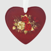 Drie juwelen Rozen Ornament (achterkant)