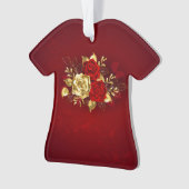 Drie juwelen Rozen Ornament (voorkant)