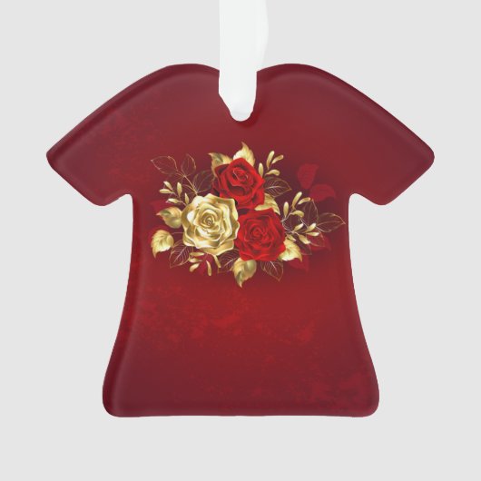 Drie juwelen Rozen Ornament (voorkant)