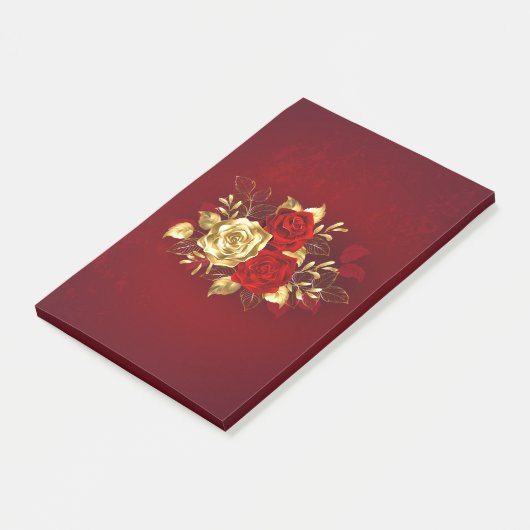 Drie juwelen Rozen Post-it® Notes (Schuin)