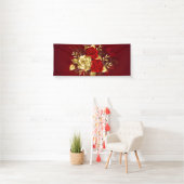 Drie juwelen Rozen Spandoek (Insitu)