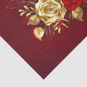 Drie juwelen Rozen Tissuepapier (Detail)