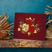 Drie juwelenrozen fotoplaat (Zijkant)